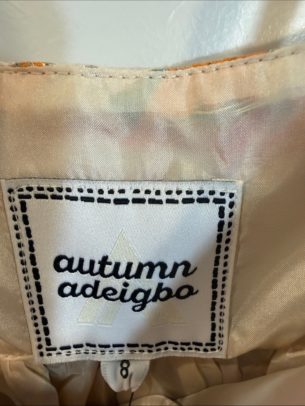 Autumn Adeigbo Fifi peplum top 8 NWT - Picture 3 of 7
